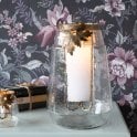 Laura Ashley Large Leaf Bottle Hurricane